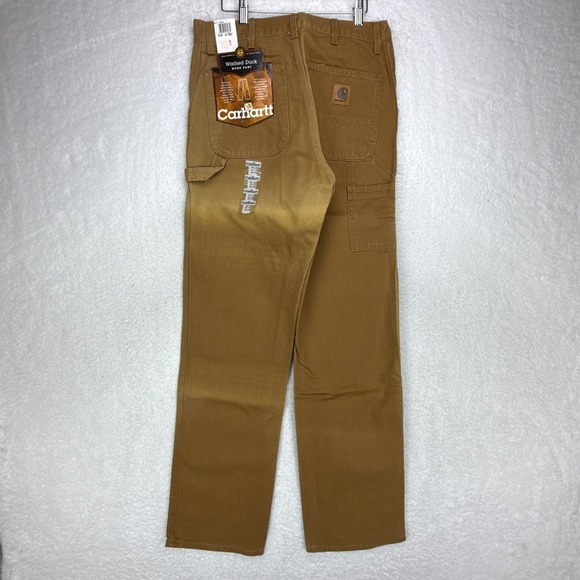 Carhartt Washed Duck Work Pants B11 BRN 34x36 Mens Brown NOS NWT